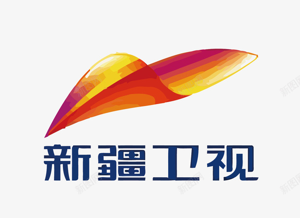 新疆卫视LOGO图标png_新图网 https://ixintu.com 中国新疆 卡通 手绘 新疆卫视矢量 电视台LOGO矢量图 电视台免扣图