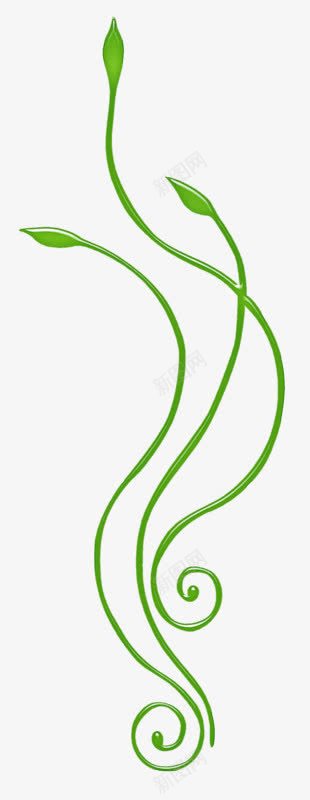几棵小绿芽png免抠素材_新图网 https://ixintu.com 好看 手绘 绿色