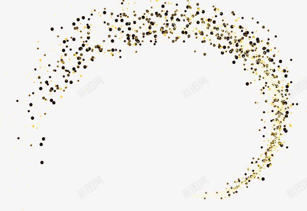 金色闪耀光圈png免抠素材_新图网 https://ixintu.com 光线 夜空 星光 星星 繁星点点 金色光圈 闪耀光芒