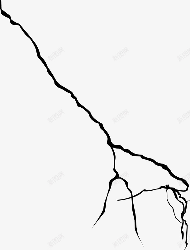 分叉的水墨裂纹笔刷矢量图ai免抠素材_新图网 https://ixintu.com ps裂痕 冰裂纹 地面裂纹 水墨裂纹笔刷 玻璃裂纹 矢量图 破裂 破裂纹理 裂痕 裂纹笔刷