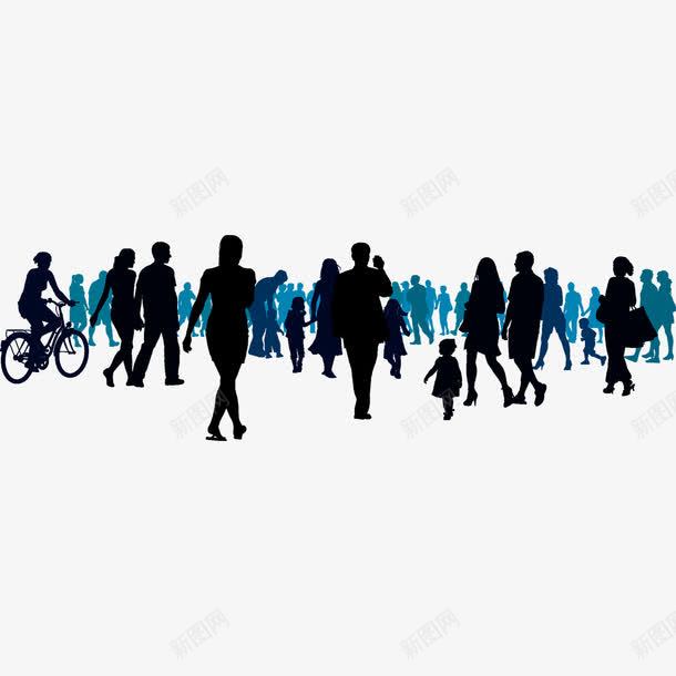 街景人物png免抠素材_新图网 https://ixintu.com 300像素图 剪影 大图免抠 手绘 街景 购物 高清免抠