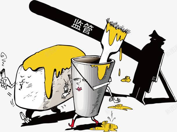 染色馒头漫画png免抠素材_新图网 https://ixintu.com 刷子 手绘馒头 抽象漫画 染料桶 染色馒头 监管漫画 馒头