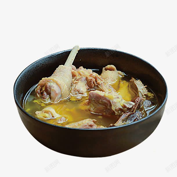 一碗炖鸡汤png免抠素材_新图网 https://ixintu.com 产品实物 食物 鸡汤 鸡肉