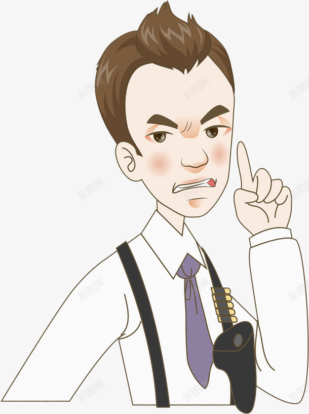 生气的男人png免抠素材_新图网 https://ixintu.com 凶巴巴 卡通 发怒 怒气冲冲 憋屈 手绘 水彩 生气 男人 男士 职业男性