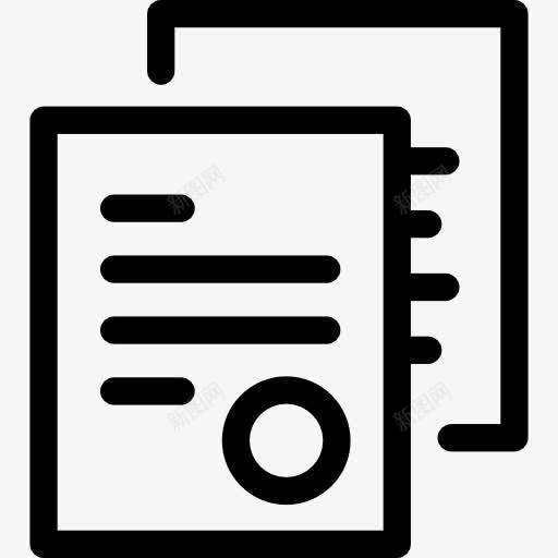 申请文件图标png_新图网 https://ixintu.com 双 复制 文件 文档 界面