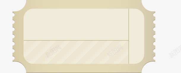 简约方形边框png免抠素材_新图网 https://ixintu.com 免抠PNG 卡通 小票 票 票据 空白