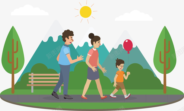 一家三口人出门旅游矢量图ai免抠素材_新图网 https://ixintu.com 一家人 一家人踏青 三口之家 三口人 全家人 矢量png 矢量图