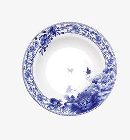 青花瓷盘子png免抠素材_新图网 https://ixintu.com 碟子 青瓷花纹 青花瓷盘子
