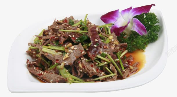 开胃小菜香菜拌牛肉png免抠素材_新图网 https://ixintu.com 开胃小菜 精美小菜 辣酱 香菜拌牛肉 香辣
