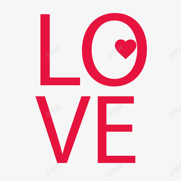 LOVE艺术字png免抠素材_新图网 https://ixintu.com LOVE艺术字 红色LOVE 红色爱心 英文字
