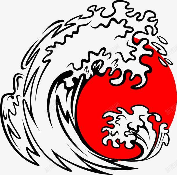 手绘白色浪花和太阳png免抠素材_新图网 https://ixintu.com 大海 太阳 手绘 浪潮 浪花 海浪 白色 蓝色