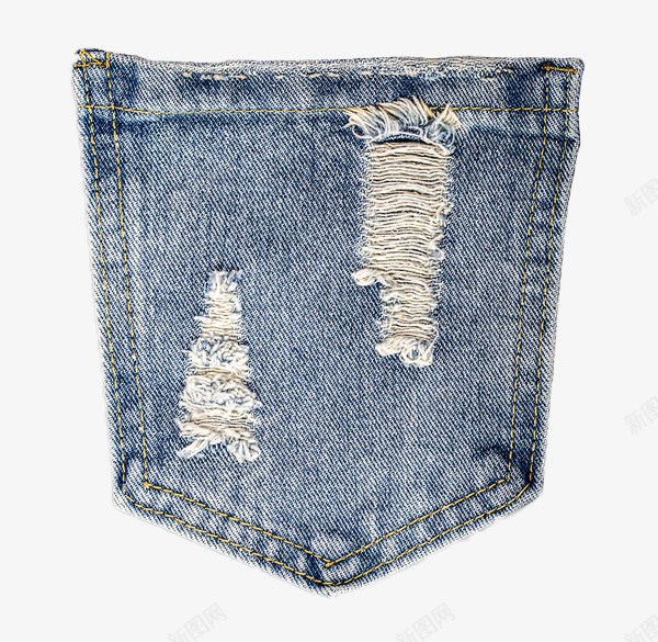 蓝色洗水破洞牛仔口袋png免抠素材_新图网 https://ixintu.com 口袋 服装配件 洗水牛仔布 牛仔布 牛仔裤口袋 破洞 蓝色 袋子