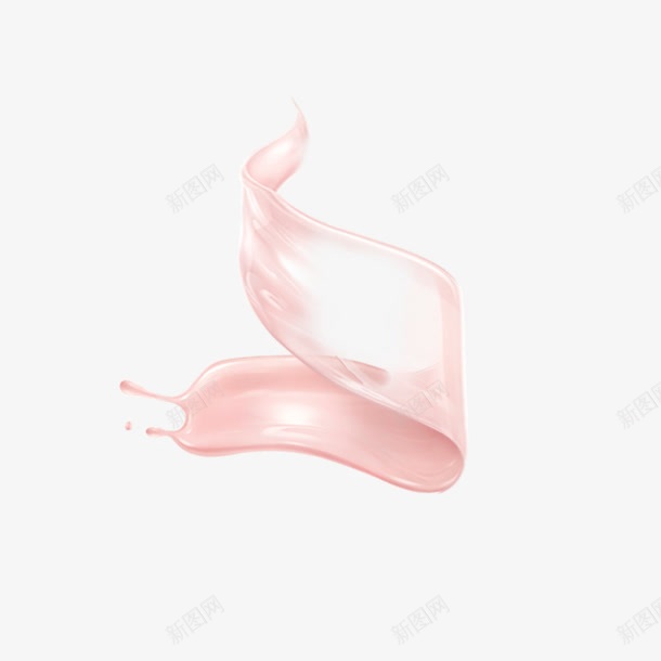 淡粉色乳液不规则图png免抠素材_新图网 https://ixintu.com 不规则 粉色