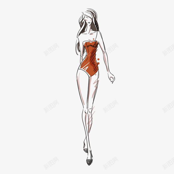 女性腰部曲线矢量图eps免抠素材_新图网 https://ixintu.com 夏日 女性腰部曲线 曲线 模特 模特腰部 沙滩 肩部 腰部 腰部曲线 腰部线条 矢量图