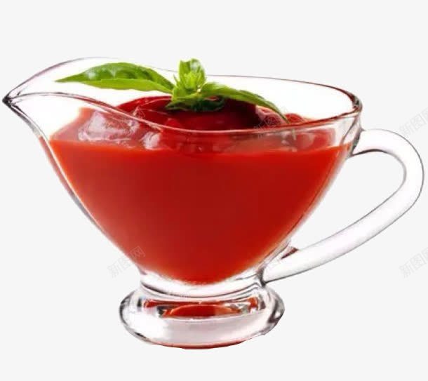 番茄酱png免抠素材_新图网 https://ixintu.com 玻璃容器 番茄酱 番茄酱免费下载 薄荷叶
