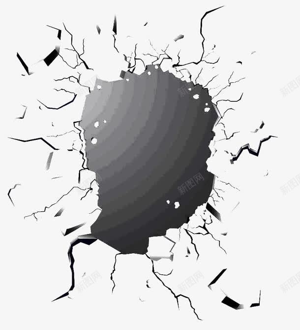 破碎的玻璃背景png免抠素材_新图网 https://ixintu.com 地面碎裂 效果 玻璃 破碎 碎裂 裂开