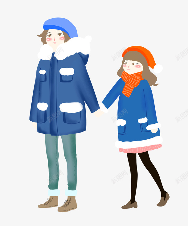 手绘人物插图冬日手拉手走路的情png免抠素材_新图网 https://ixintu.com 人物插图 冬日 情侣 手拉手 手绘 手绘人物插图冬日手拉手走路的情侣免费下载 插画 走路