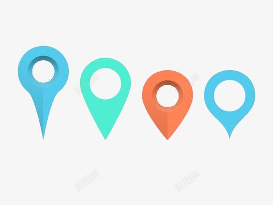 我的位置图标png_新图网 https://ixintu.com 地图元素 定位 我的位置 我的位置ICON 扁平化 目标