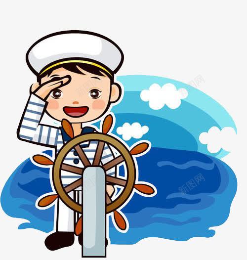 敬礼的水手png免抠素材_新图网 https://ixintu.com 保卫祖国 卡通手绘 奉献 对党忠诚 报效祖国 效忠 敬礼 水手 爱国 爱国漫画