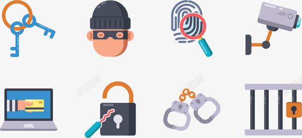 罪犯盗刷信用卡图标png_新图网 https://ixintu.com 凶手 卡通 卡通监狱 囚犯 手铐 拘留所 指纹识别 摄像头 牢笼钥匙 犯人 监狱 监狱牢笼 监狱钥匙 监狱铁门 监视器 盗刷信用卡 盗取密码 罪犯 警察局 警局