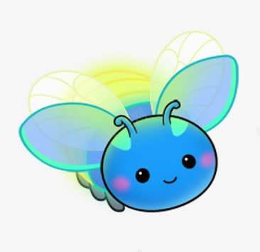 可爱萤火虫png免抠素材_新图网 https://ixintu.com 可爱卡通昆虫 昆虫 萤火虫