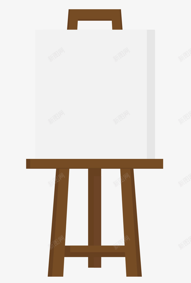 画板和画架矢量图图标ai_新图网 https://ixintu.com 卡通画板 手绘画板 画板 画板图标 画板矢量图 调色板 调色盘 矢量图