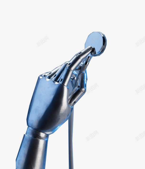 拿着听诊器的机械手png免抠素材_新图网 https://ixintu.com 听诊器 手 手指 手掌 未来 机械 科技 科技机械手 金属 问诊