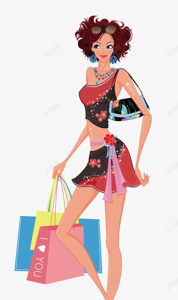 购物美女png免抠素材_新图网 https://ixintu.com shopping 商业 商业区 抢购 时尚美女 潮流人物 街区 购物美女 逛街 采购