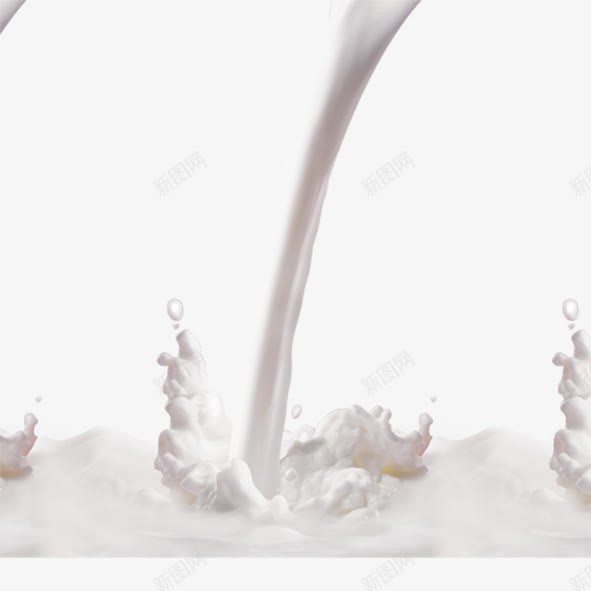 牛奶png免抠素材_新图网 https://ixintu.com 动感 奶花 柱体 水滴 水珠 水花 泼溅 液体 牛奶 白色