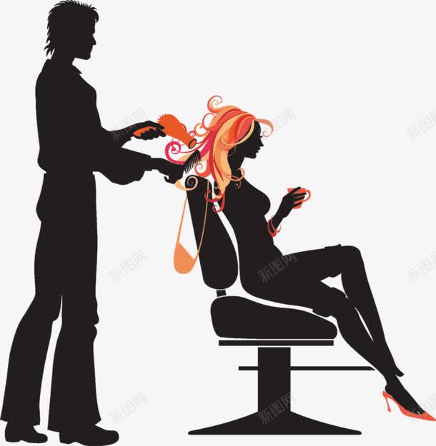 美发理发png免抠素材_新图网 https://ixintu.com PNG素材 免费下载 发型 吹头发 美女
