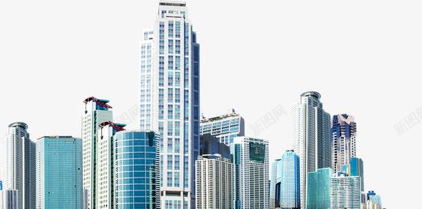 现代楼群高层风景png免抠素材_新图网 https://ixintu.com 楼群 现代 风景 高层