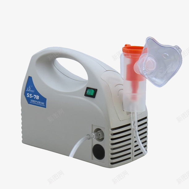压缩式雾化器png免抠素材_新图网 https://ixintu.com 医疗器械 压缩式 呼吸系统 导管 手提 雾化器 面罩