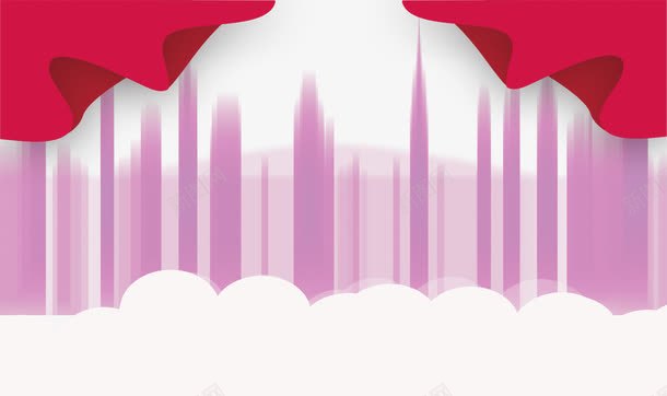 紫色落幕背景png免抠素材_新图网 https://ixintu.com 宣传平面 店铺背景 紫色落幕 红色装饰