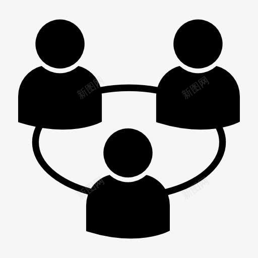 用户群组图标png_新图网 https://ixintu.com 多人聊天卡通 多人聊天小图标 扁平化卡通群组聊天图标 新建 添加 用户群 群组 群组聊天图标免扣
