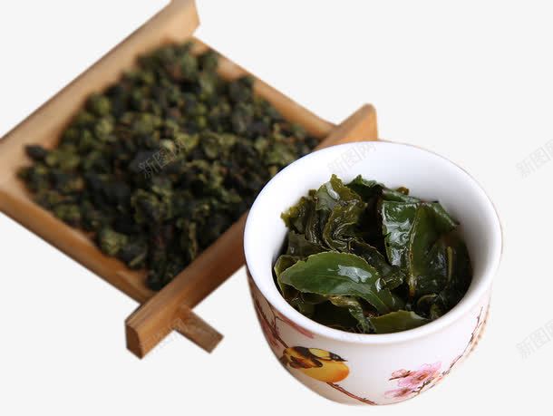 铁观音茶叶png免抠素材_新图网 https://ixintu.com 叶子 泡茶 浓香茶叶 茶叶 茶杯