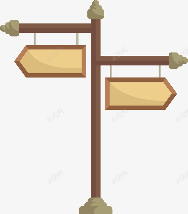 路边挂饰木板标题框png免抠素材_新图网 https://ixintu.com 广告牌 挂饰招牌 木板 木板标题框 矢量png 路灯招牌