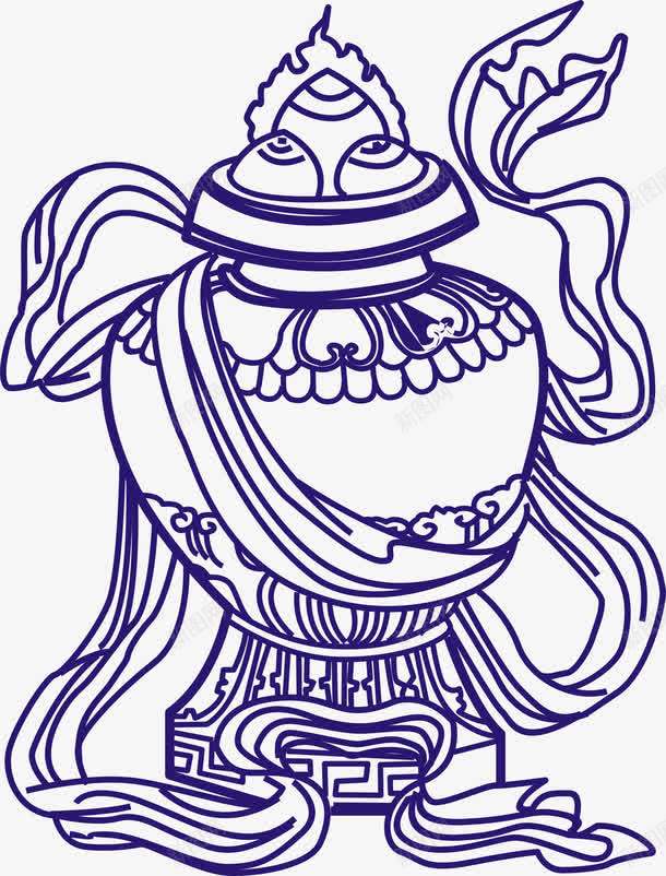 吉祥物塔鼎png免抠素材_新图网 https://ixintu.com 中华人民共和国西藏自治区 中国西藏 卡通 吉祥八宝 手绘 简易画 藏族八宝吉祥纹样 西藏吉祥八宝图