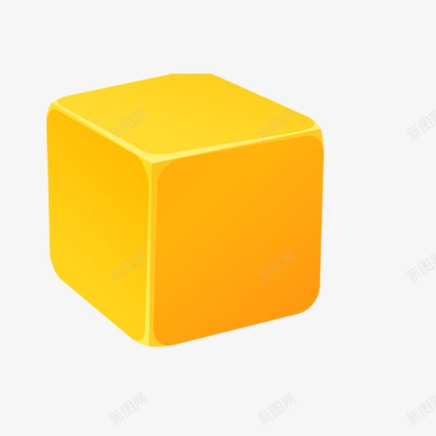 小方块png免抠素材_新图网 https://ixintu.com 黄色小方块