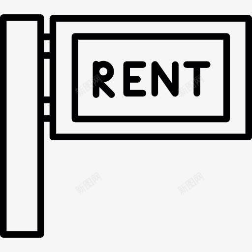 租金签订图标png_新图网 https://ixintu.com 信号 信息 出租 地图和国旗 岗位 租一辆车 租赁