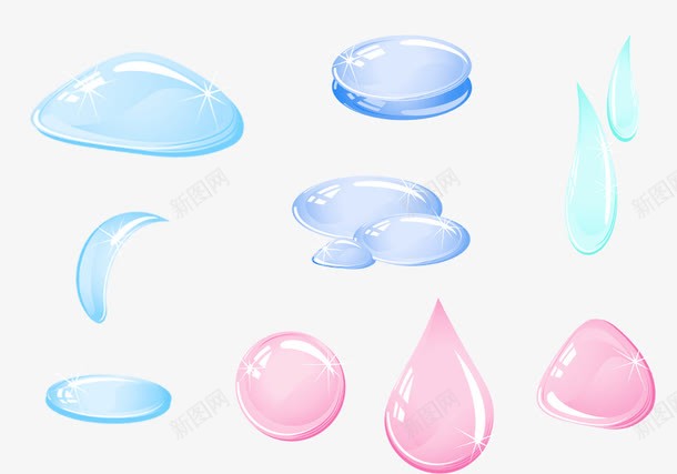 粉色水滴眼药水png免抠素材_新图网 https://ixintu.com 水滴 水花 眼药水 粉水滴 粉色 雨滴