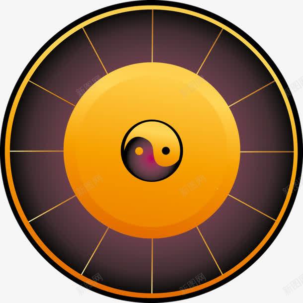 周易罗盘png免抠素材_新图网 https://ixintu.com 八卦 周易 圆盘 易经八卦罗盘 罗盘 黄色八卦