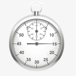 金属银白色秒表钟表计时器素材