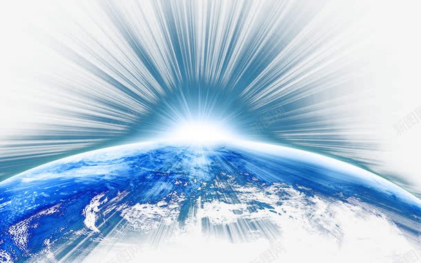 地球png免抠素材_新图网 https://ixintu.com 光线 地平面 地球 地球表面 太阳光 太阳升起 阳光