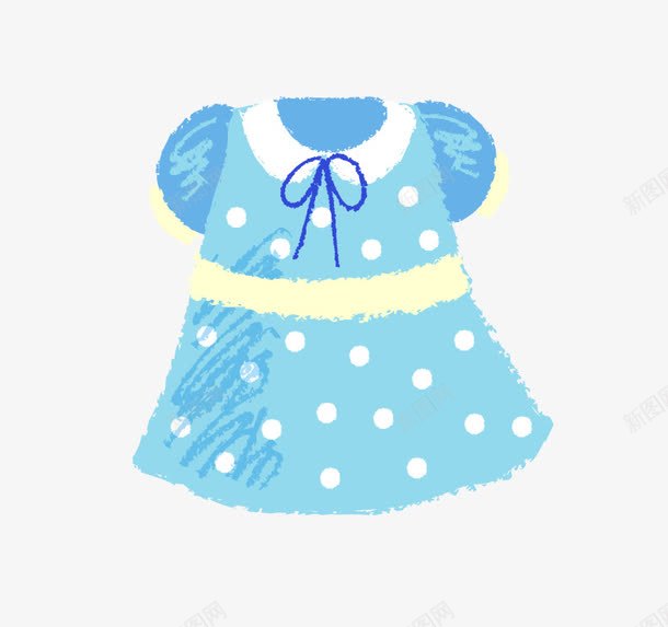 裙子png免抠素材_新图网 https://ixintu.com 卡通 女裙 手绘 童装 连衣裙