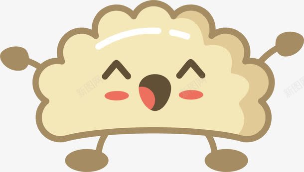 可爱水饺png免抠素材_新图网 https://ixintu.com 卡通 可爱 水饺 水饺卡通 水饺速写 饺子