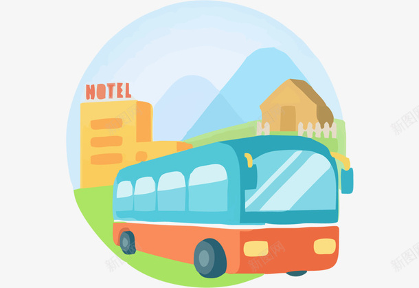 卡通公交车图标png_新图网 https://ixintu.com 交通工具 免抠 公交车图标 卡通车辆 巴士公交 车辆图标