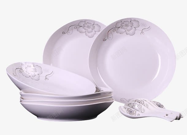 简洁风格瓷餐具png免抠素材_新图网 https://ixintu.com 家用瓷器 成套瓷器 瓷盘子 瓷碗瓷盘海报 白瓷碗 餐具盘子