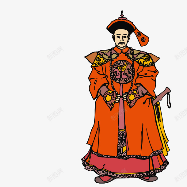 戴佩剑的古代人物矢量图ai免抠素材_新图网 https://ixintu.com 佩剑 古人 古代 矢量图