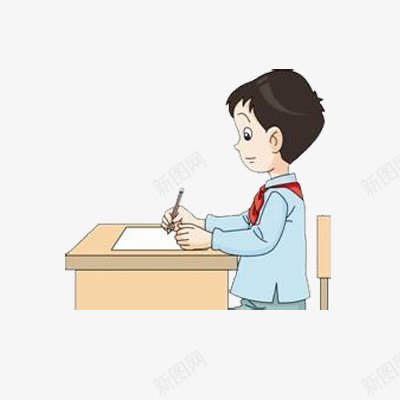 端正写姿png免抠素材_新图网 https://ixintu.com 作业 写作业 写作姿势 坐正 端正