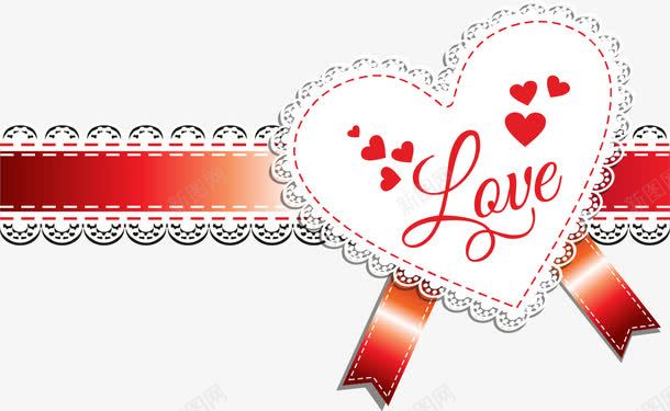 爱心丝带装饰标签png免抠素材_新图网 https://ixintu.com love 丝带 婚礼 标签 爱心 结婚 蕾丝